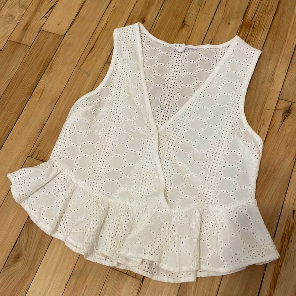 BCBG peplum top